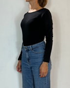 Body Manica Lunga Nero Olivia Grey