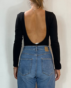 Body Manica Lunga Nero Olivia Grey