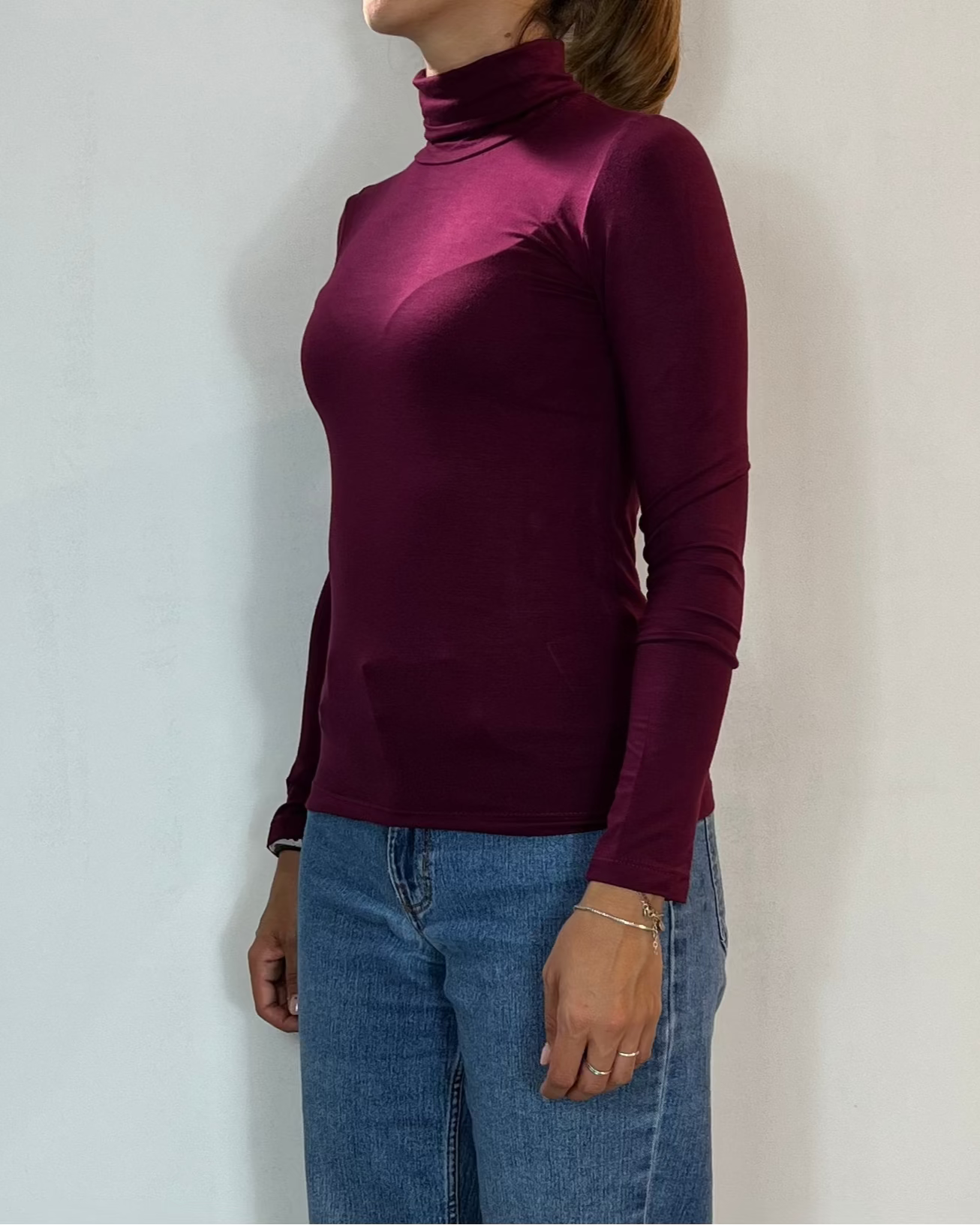 Dolcevita Viscosa Bordeaux Olivia Grey