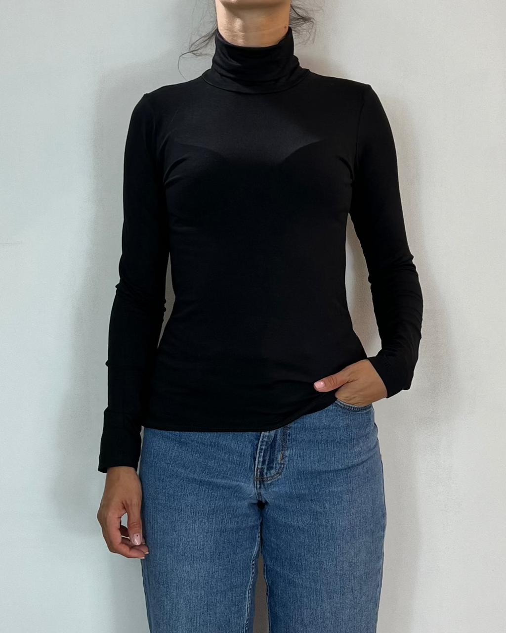 Dolcevita Viscosa Nero Olivia Grey