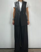 Pantalone Pince Palazzo Gessato Over-D Woman