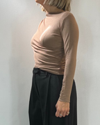 Maglia Dappreggio Camel Olivia Grey