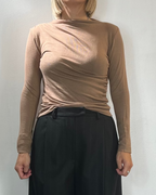 Maglia Dappreggio Camel Olivia Grey