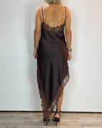 Vestito Pizzo Marrone Moove