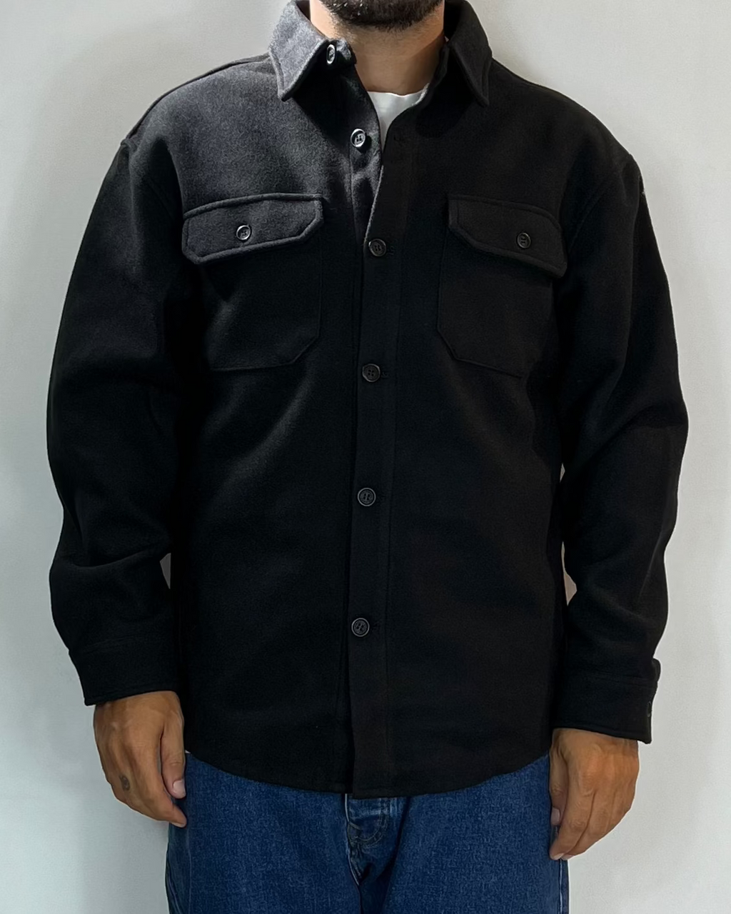 Camicione Over Nero Telamira