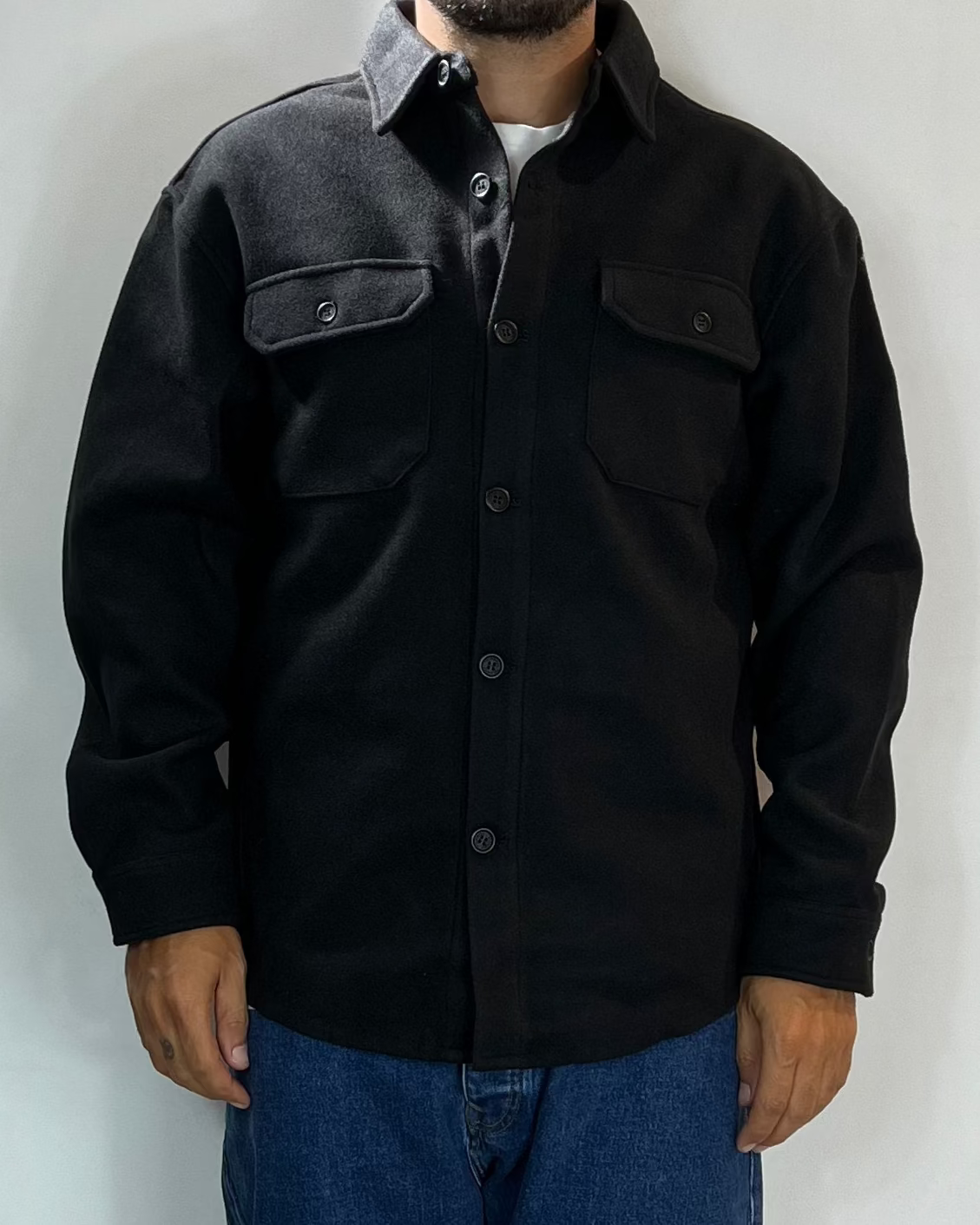 Camicione Over Nero Telamira