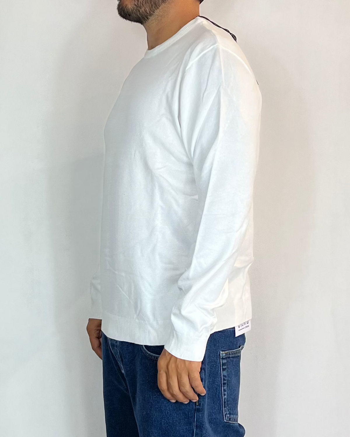 Maglia Girocollo Viscosa Panna Telamira