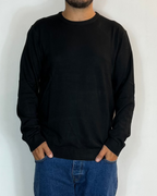 Maglia Girocollo Viscosa Nero Telamira