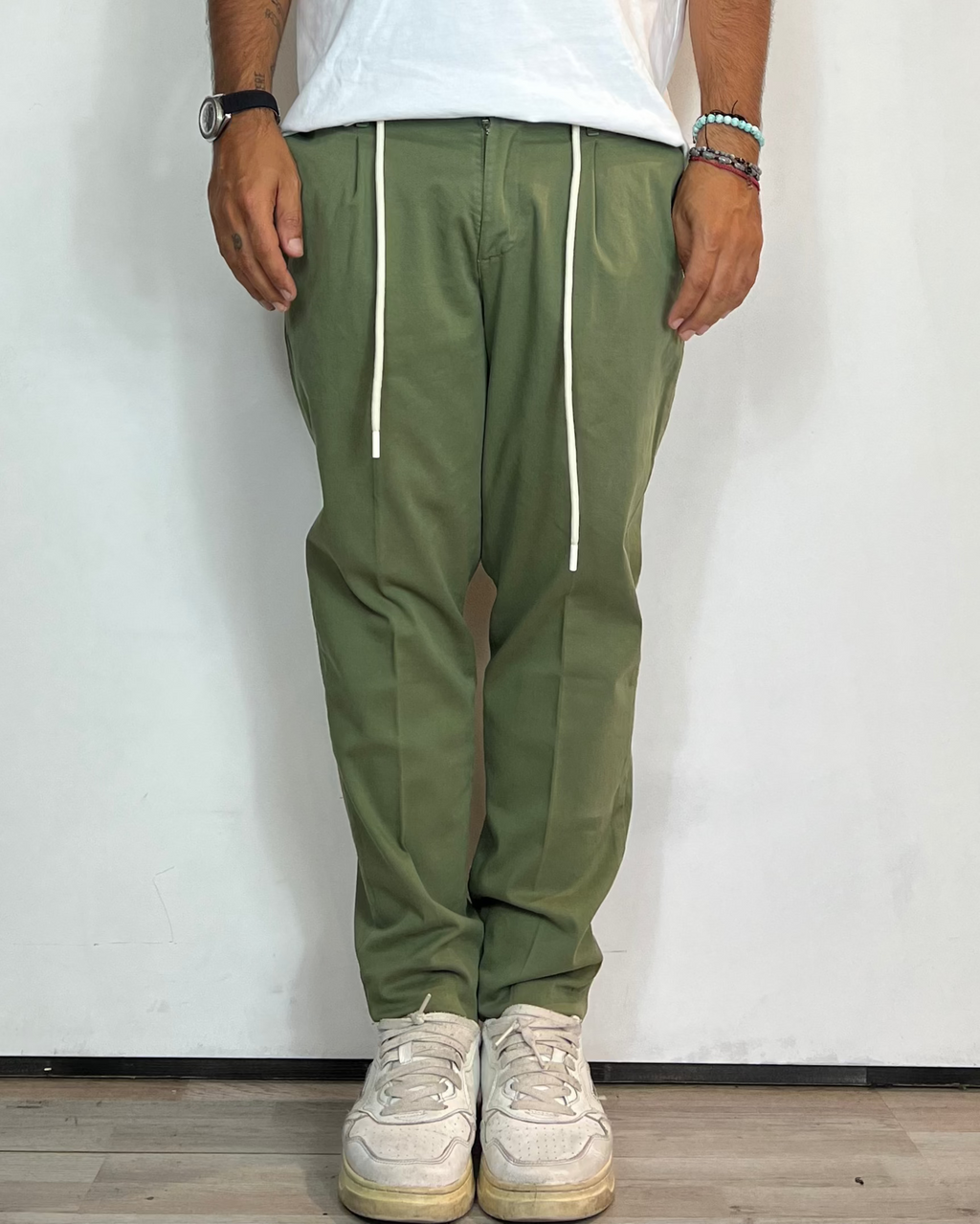 Pantalone Slim Fit Verde Over-D
