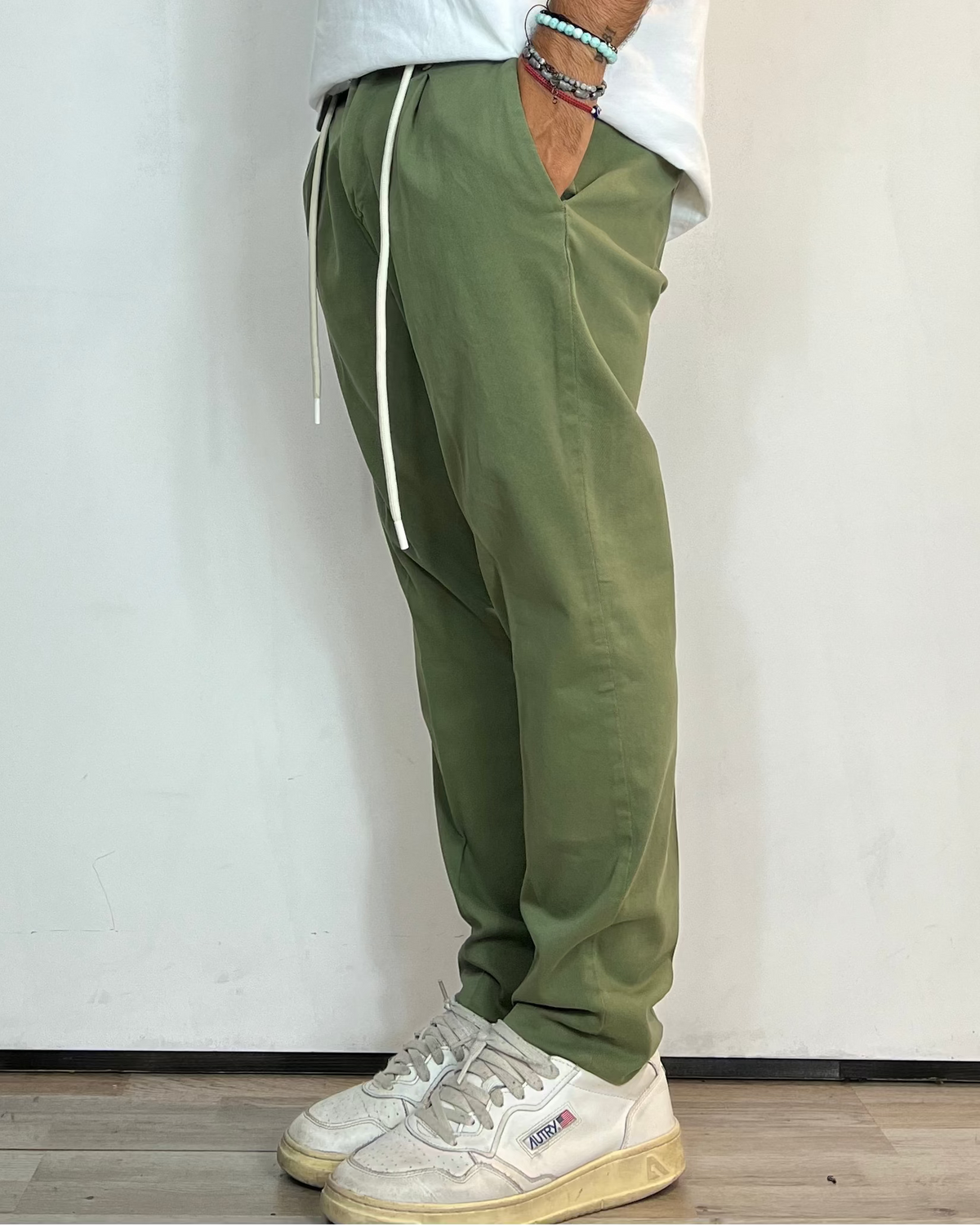 Pantalone Slim Fit Verde Over-D