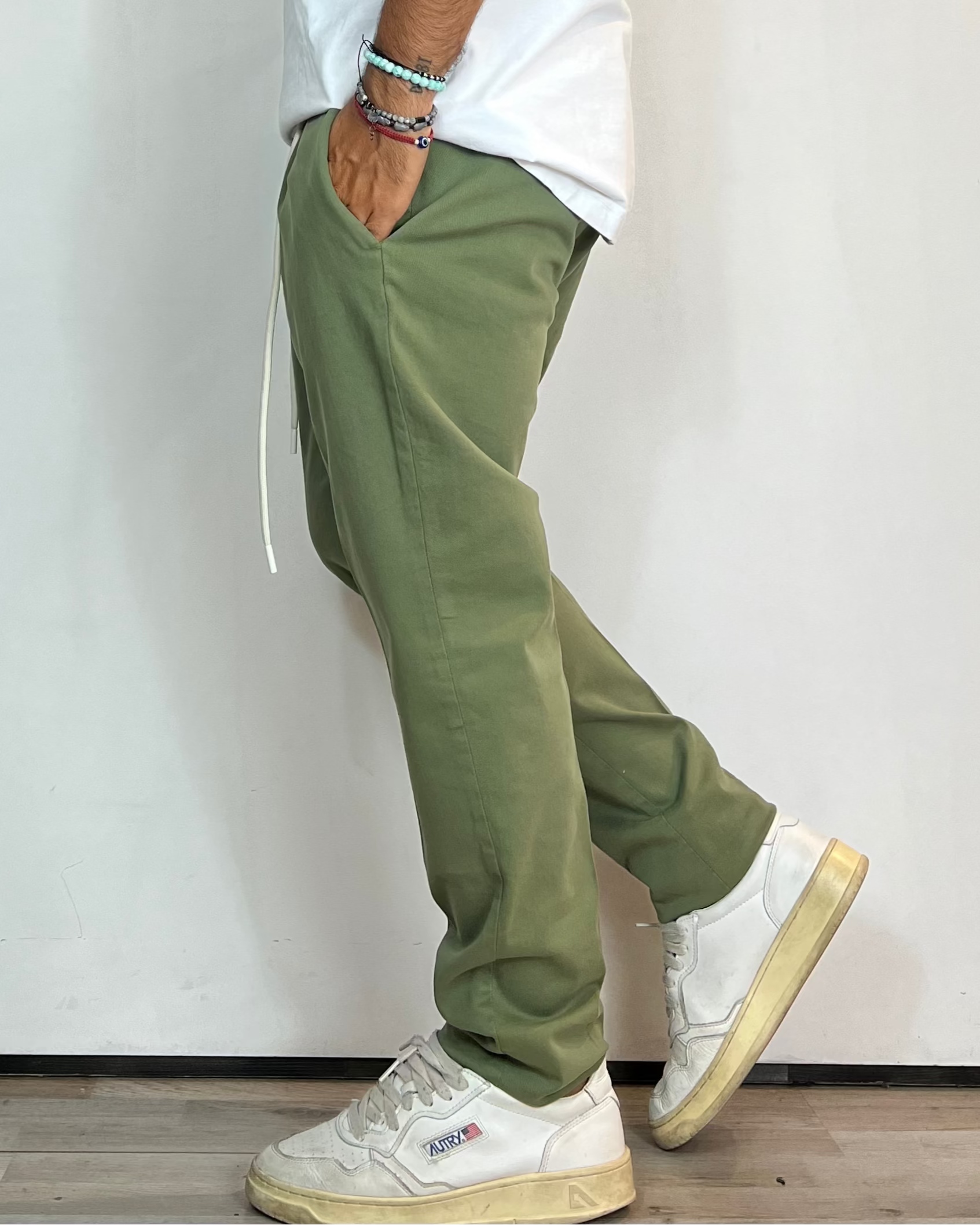 Pantalone Slim Fit Verde Over-D