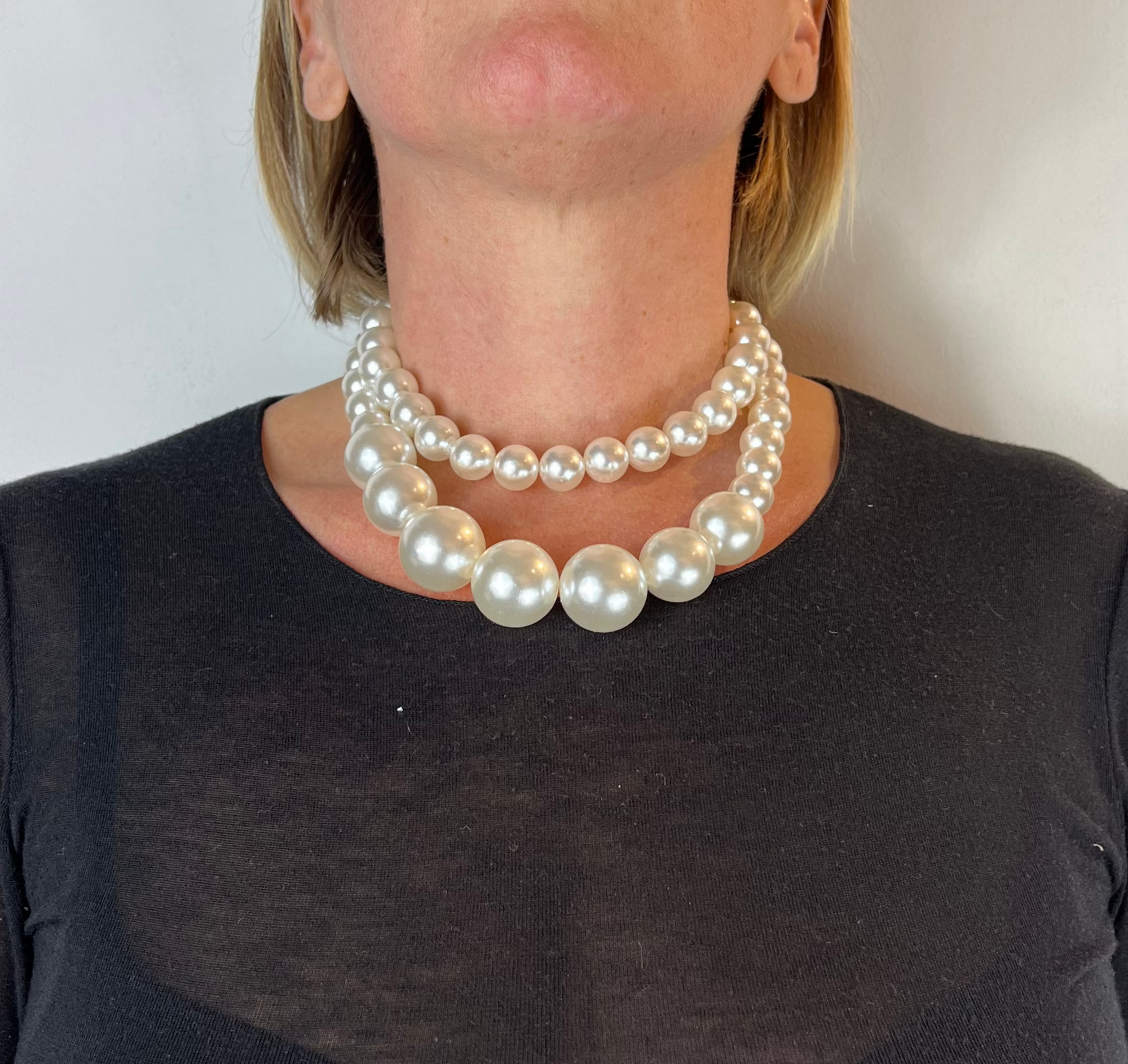 Collana Doppiofilo Perle