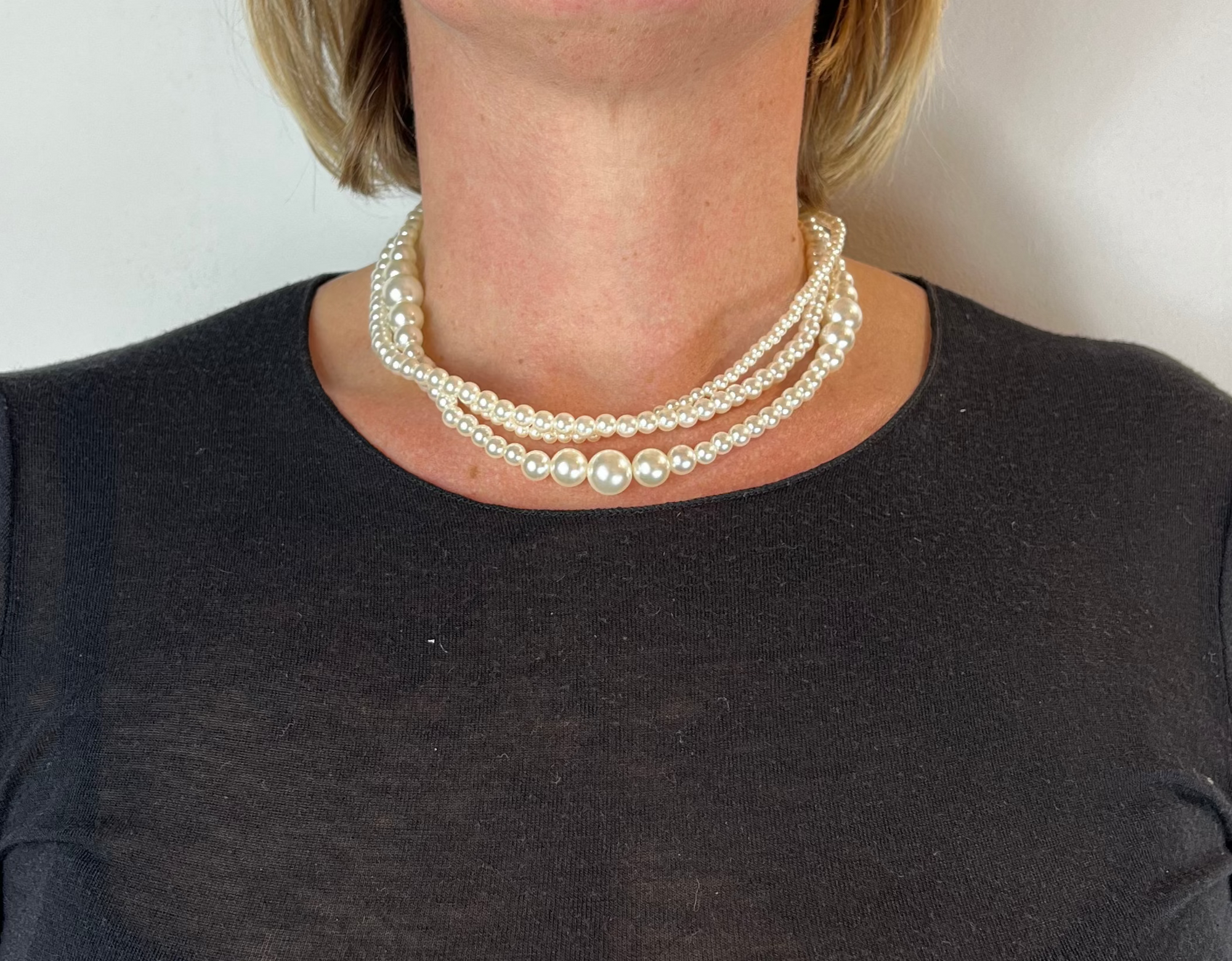 Collana Multifili Perle