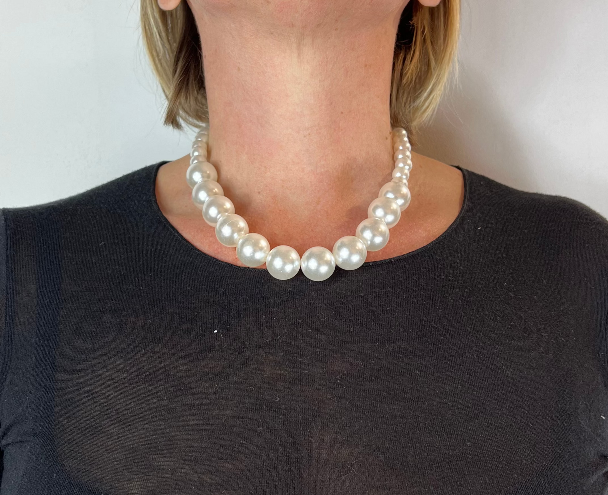 Collana Monofilo Perle