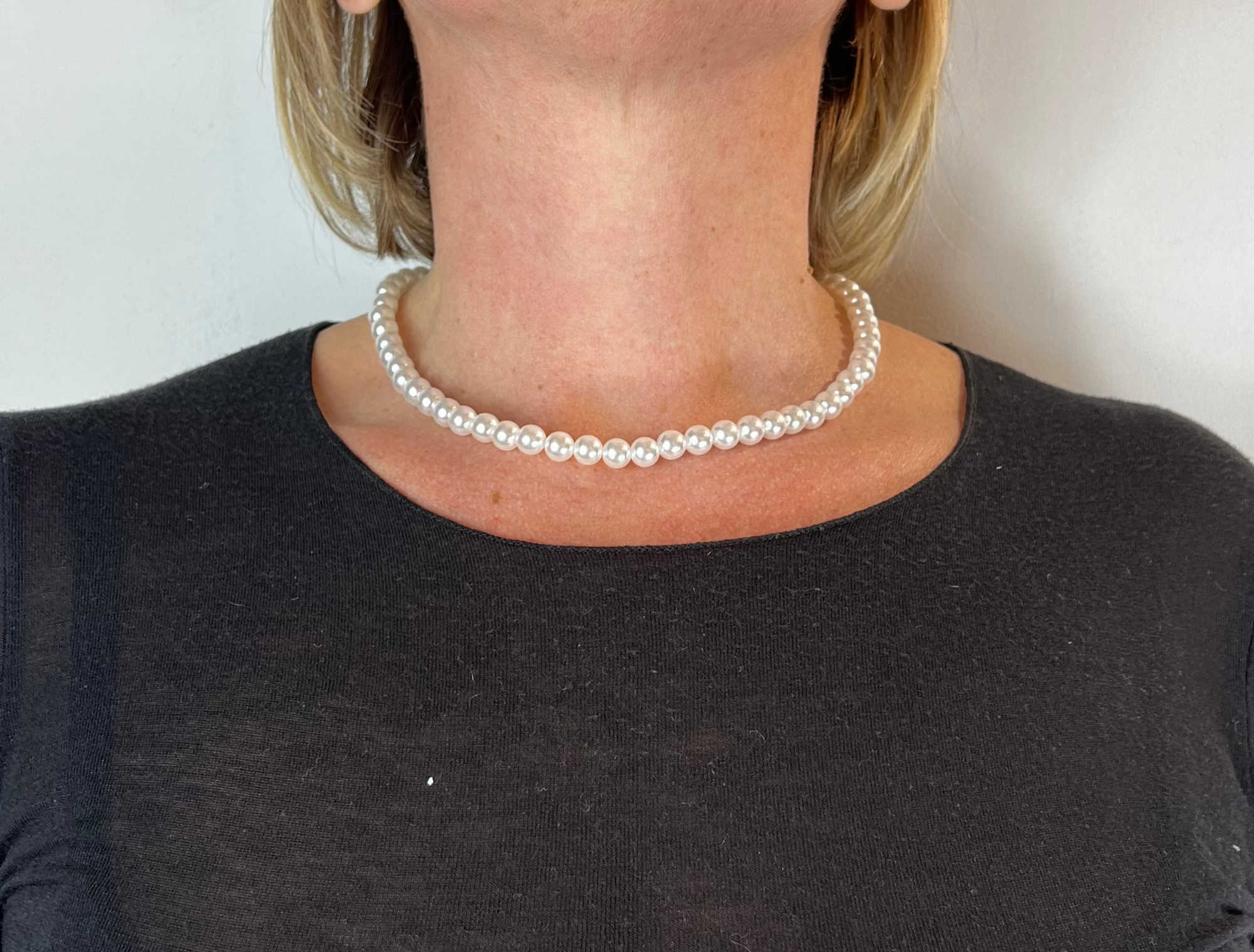 Collana Monofilo Perle