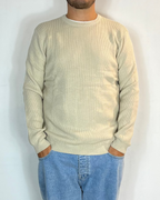 Maglione Girocollo Beige Telamira