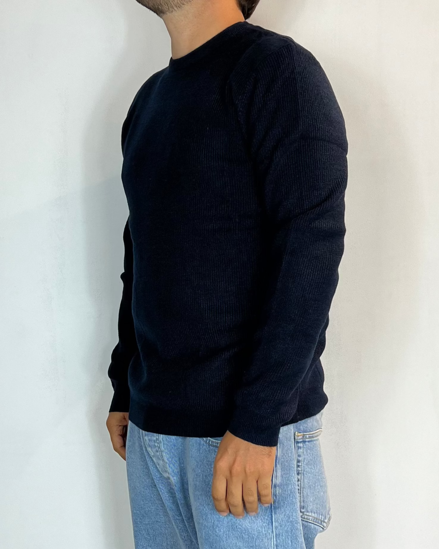 Maglione Girocollo Blu Telamira