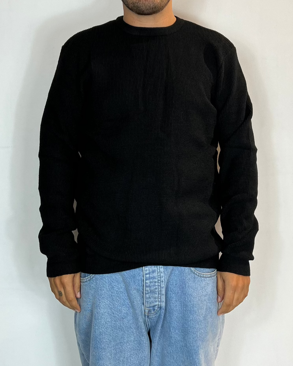 Maglione Girocollo Nero Telamira