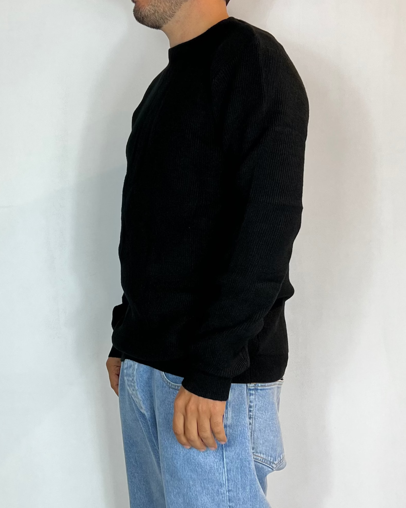 Maglione Girocollo Nero Telamira