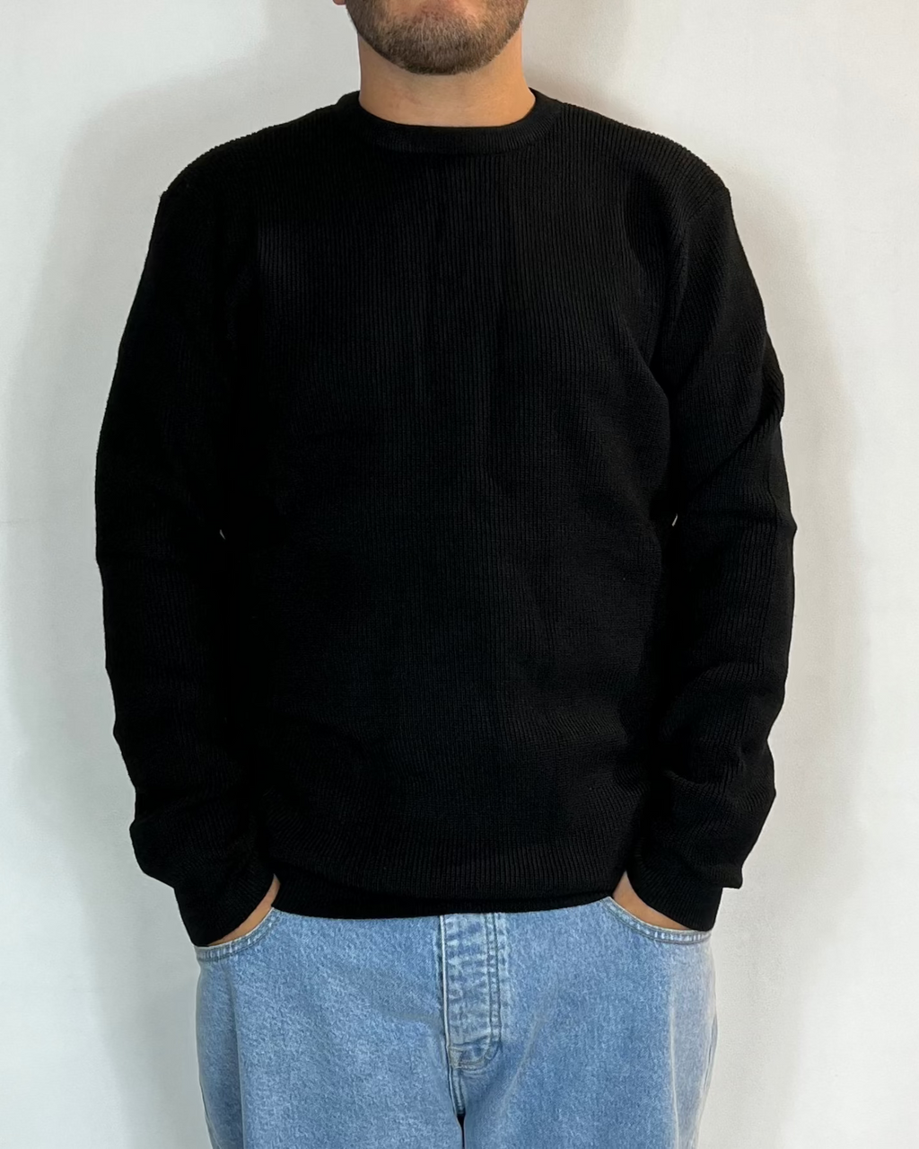 Maglione Girocollo Nero Telamira