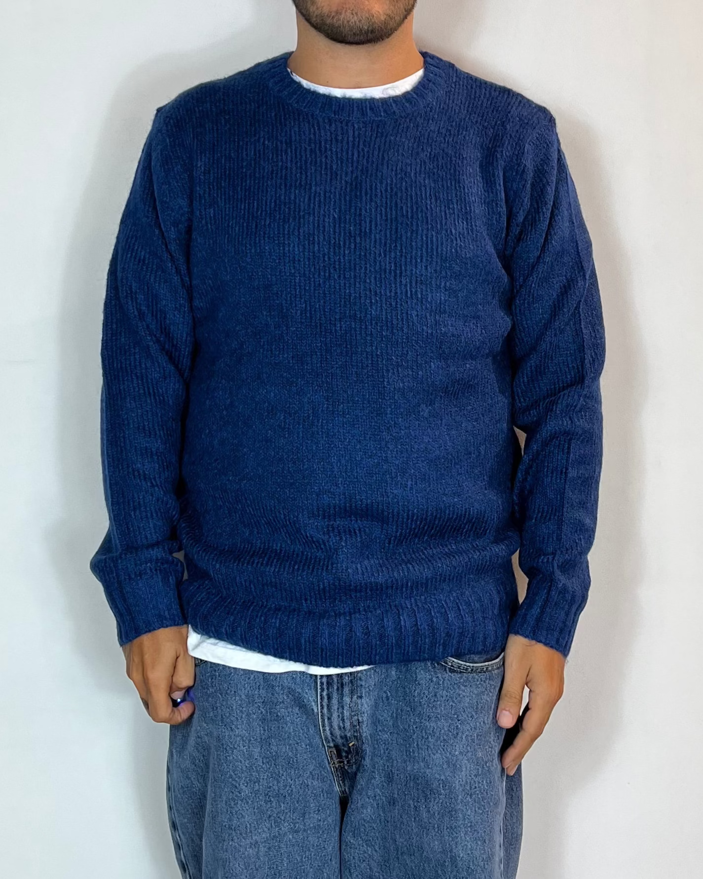 Maglia Girocollo Blu Over-D