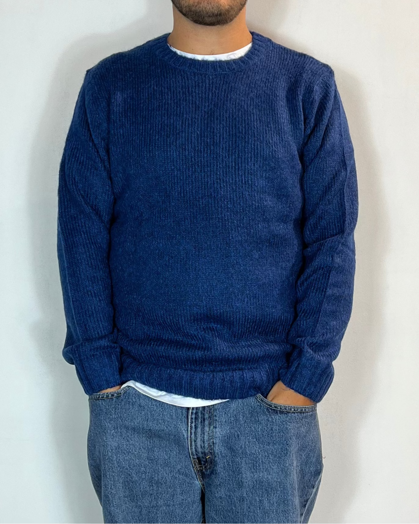 Maglia Girocollo Blu Over-D