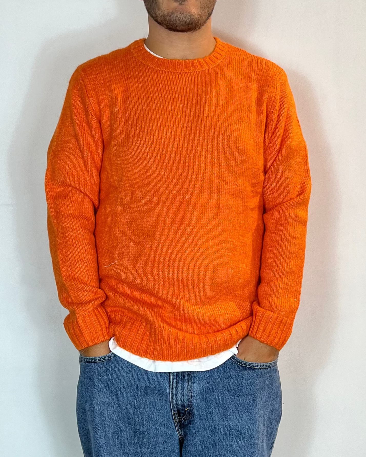 Maglia Girocollo Arancione Over-D