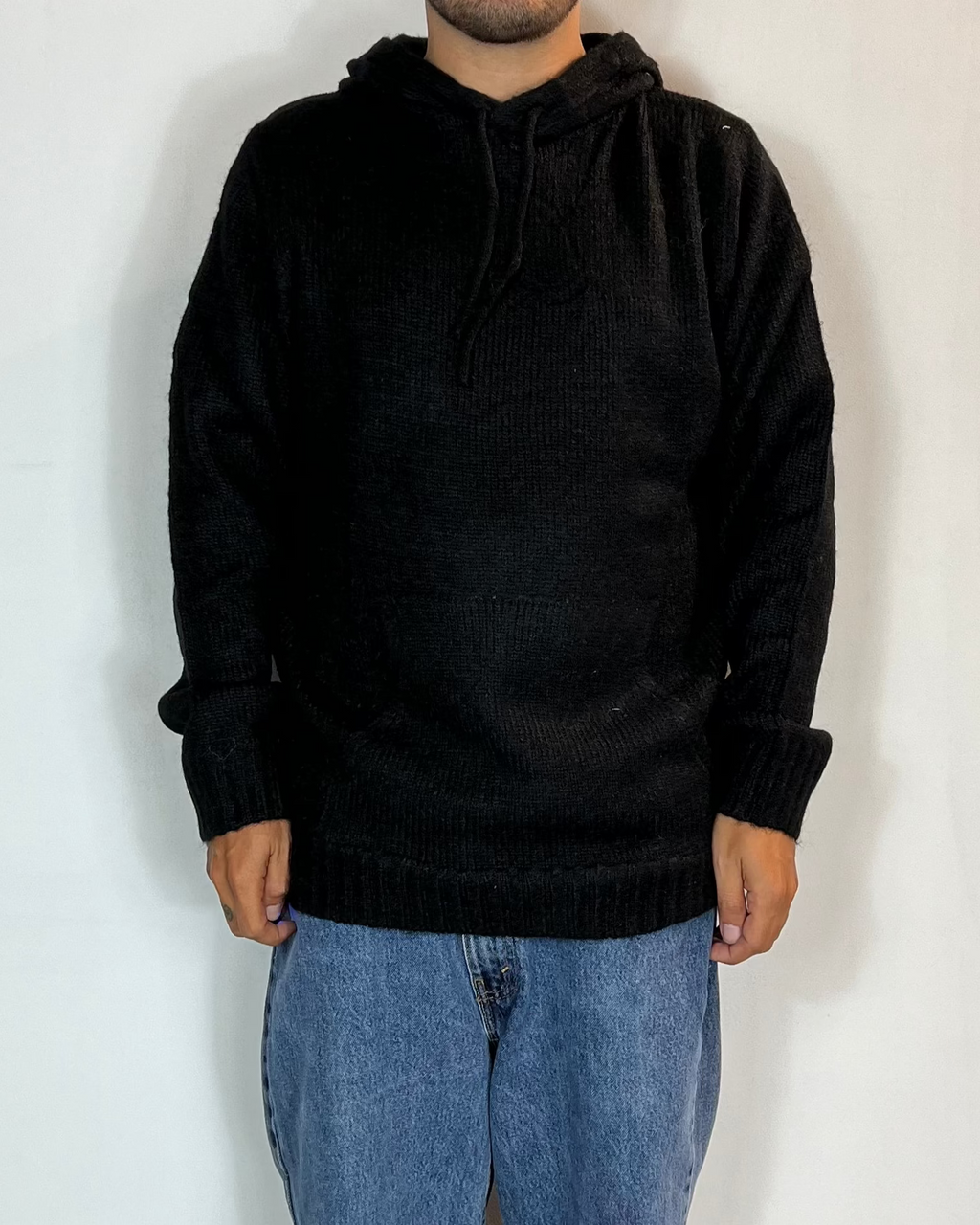 Maglia Cappuccio Lana Over-D