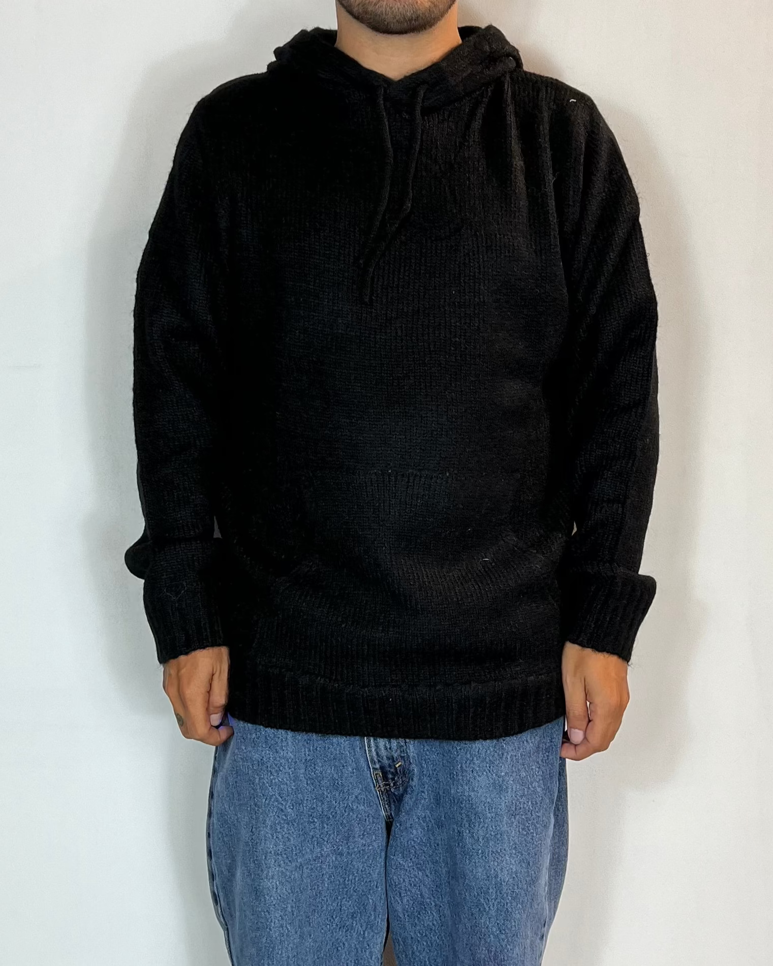 Maglia Cappuccio Lana Over-D