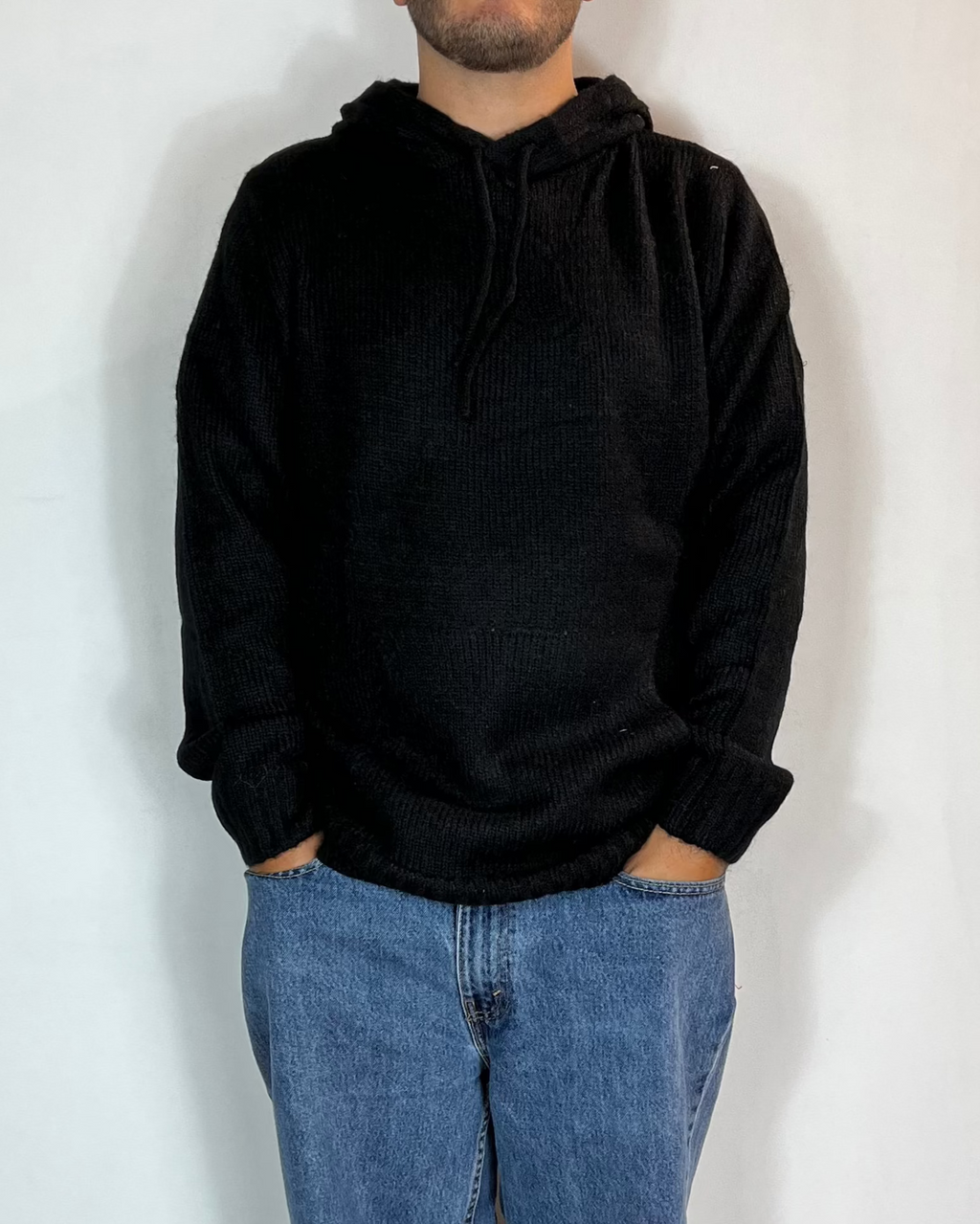 Maglia Cappuccio Lana Over-D