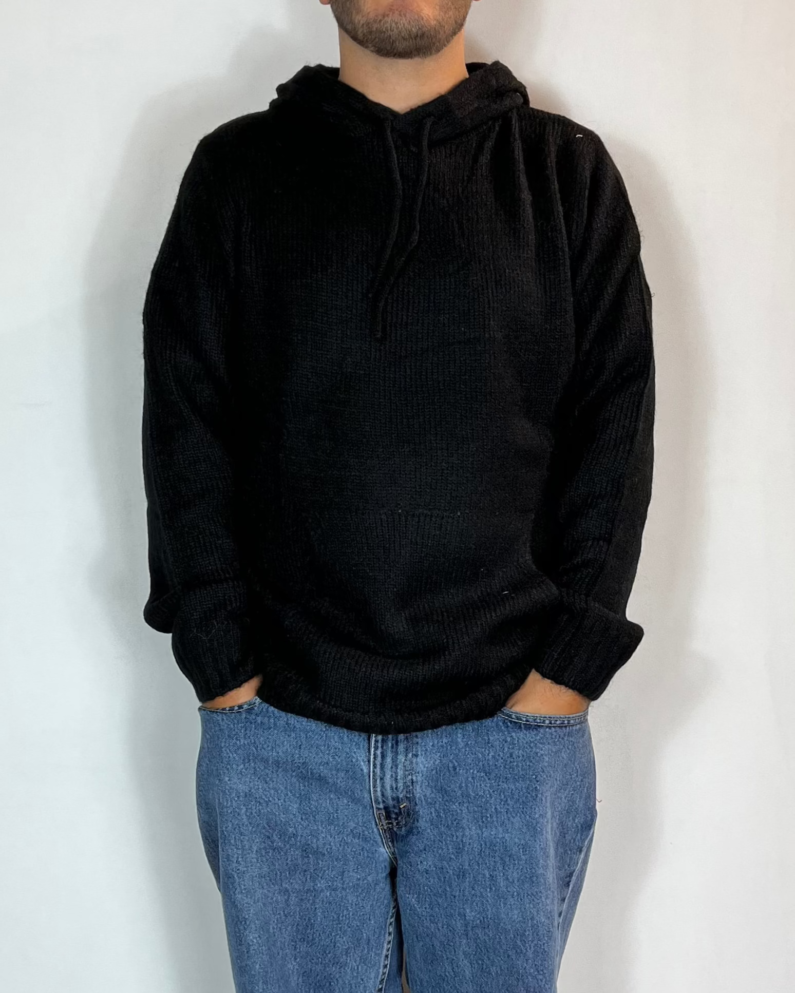 Maglia Cappuccio Lana Over-D