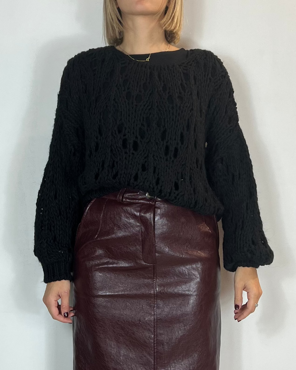 Maglia Lana Traforata Saiph