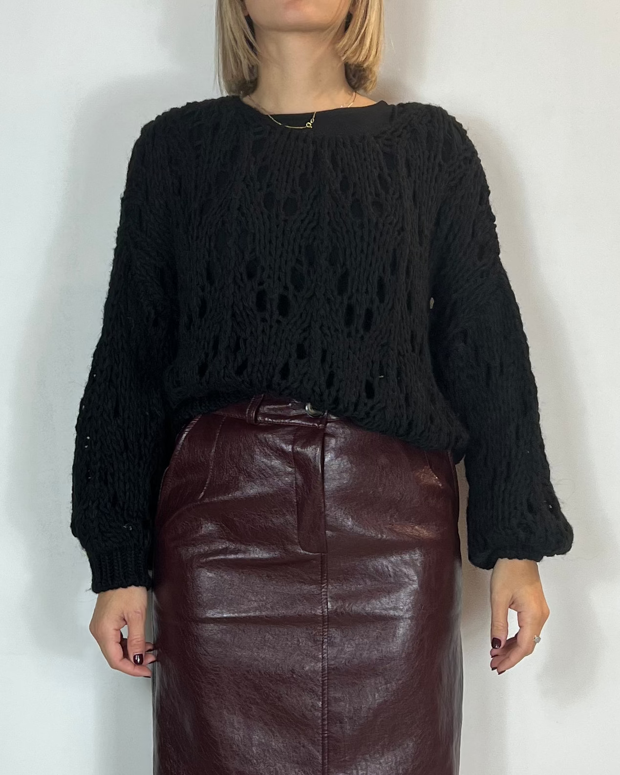 Maglia Lana Traforata Saiph