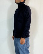 Maglia Dolcevita Viscosa Blu Telamira