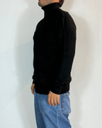 Maglia Dolcevita Viscosa Nero Telamira