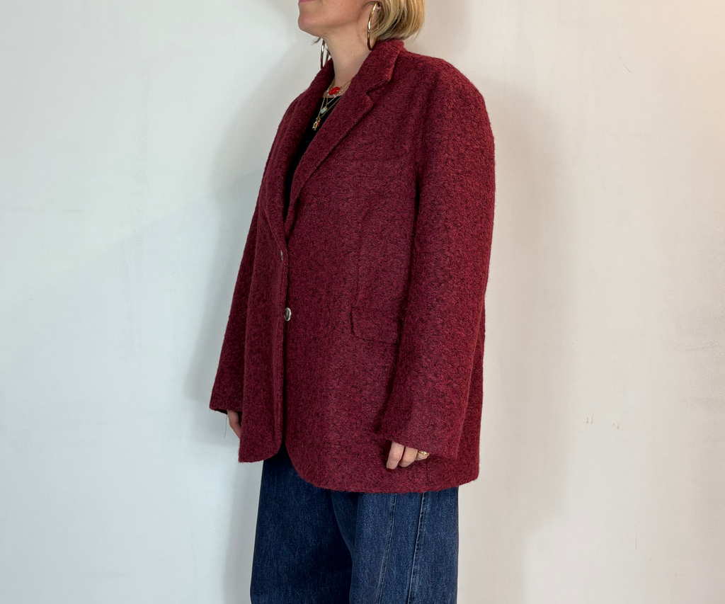 Giacca Cappotto Bordeaux Civico Uno