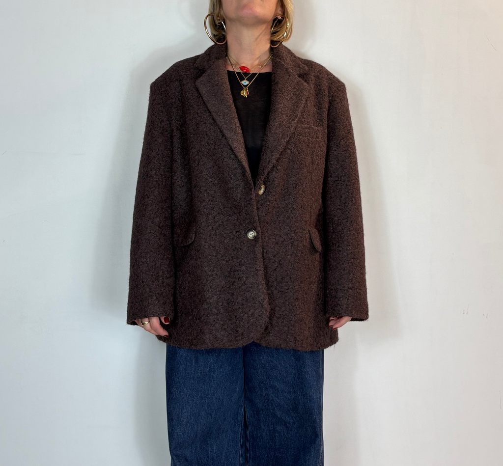 Giacca Cappotto Marrone Civico Uno