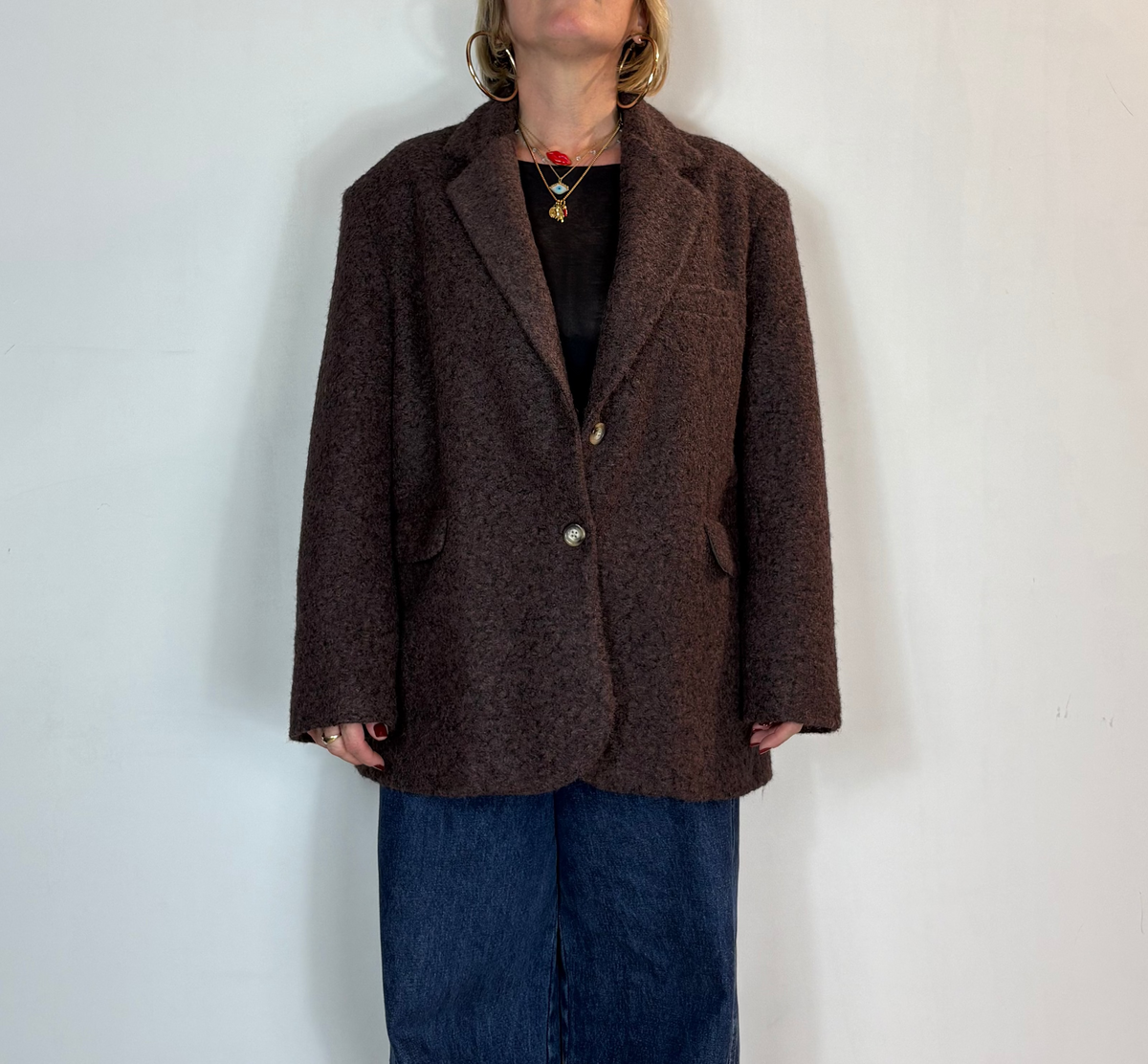 Giacca Cappotto Marrone Civico Uno