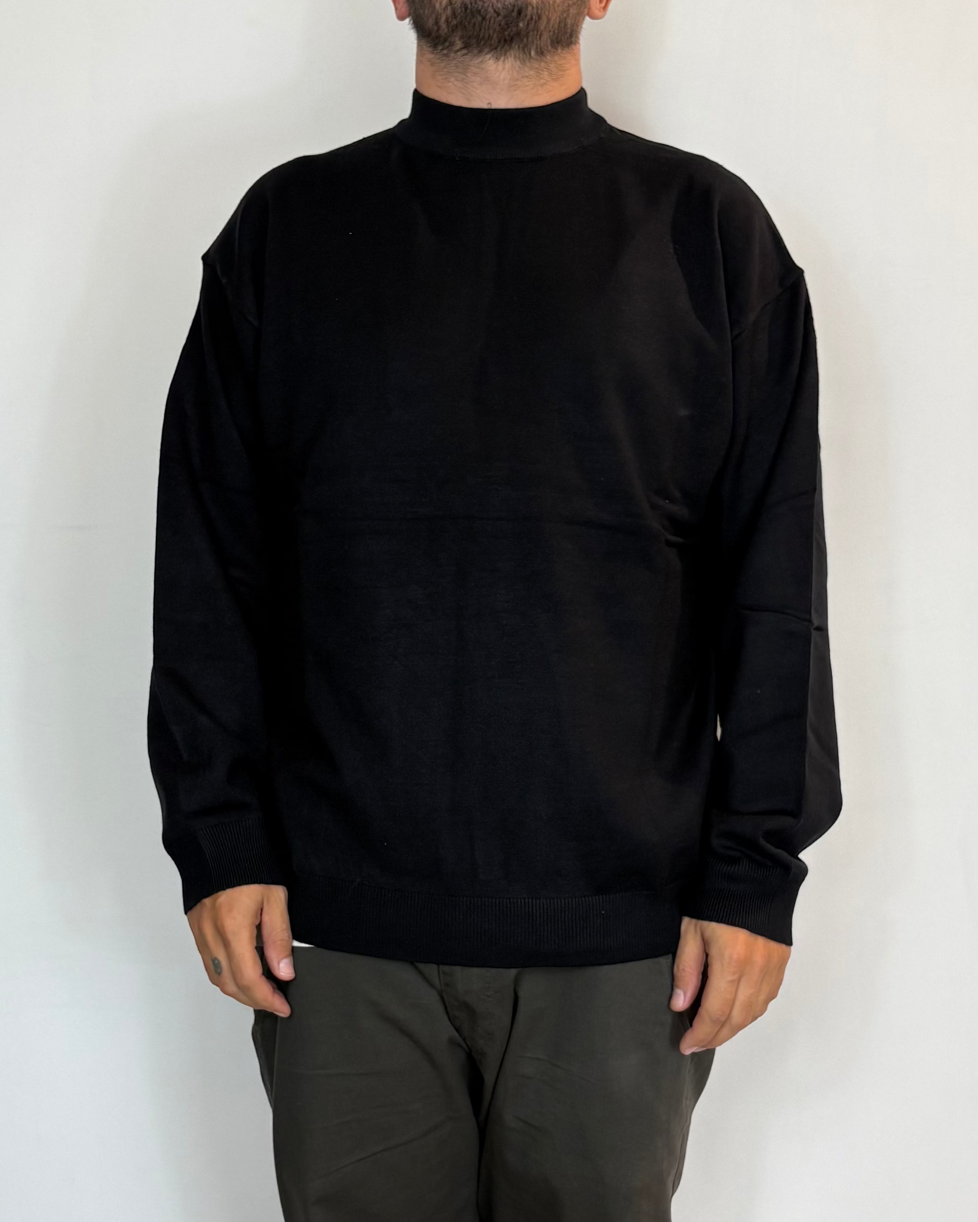 Maglia Lupetto Over Nero Telamira