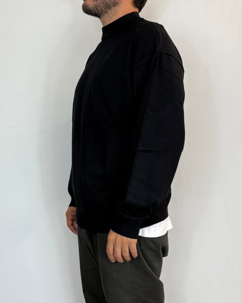 Maglia Lupetto Over Nero Telamira