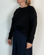 Maglia Girocollo Misto Cashmere Nero Moove