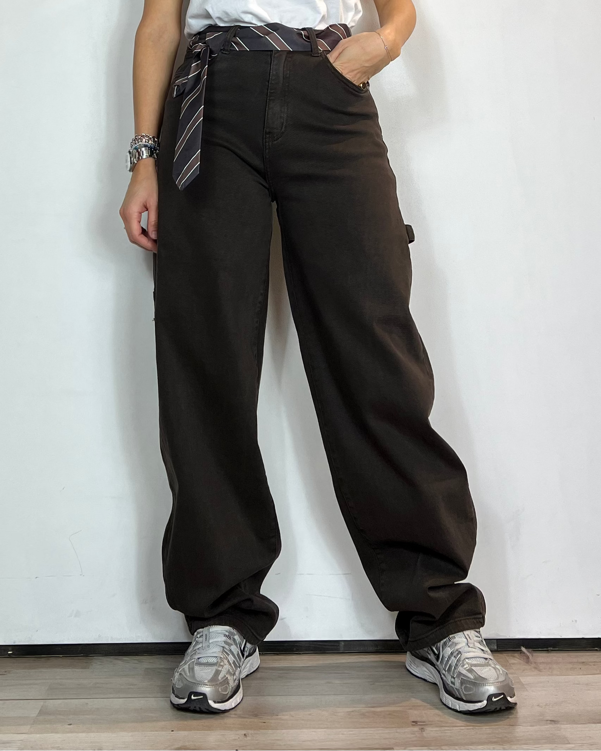 Jeans Worker Marrone Civico Uno