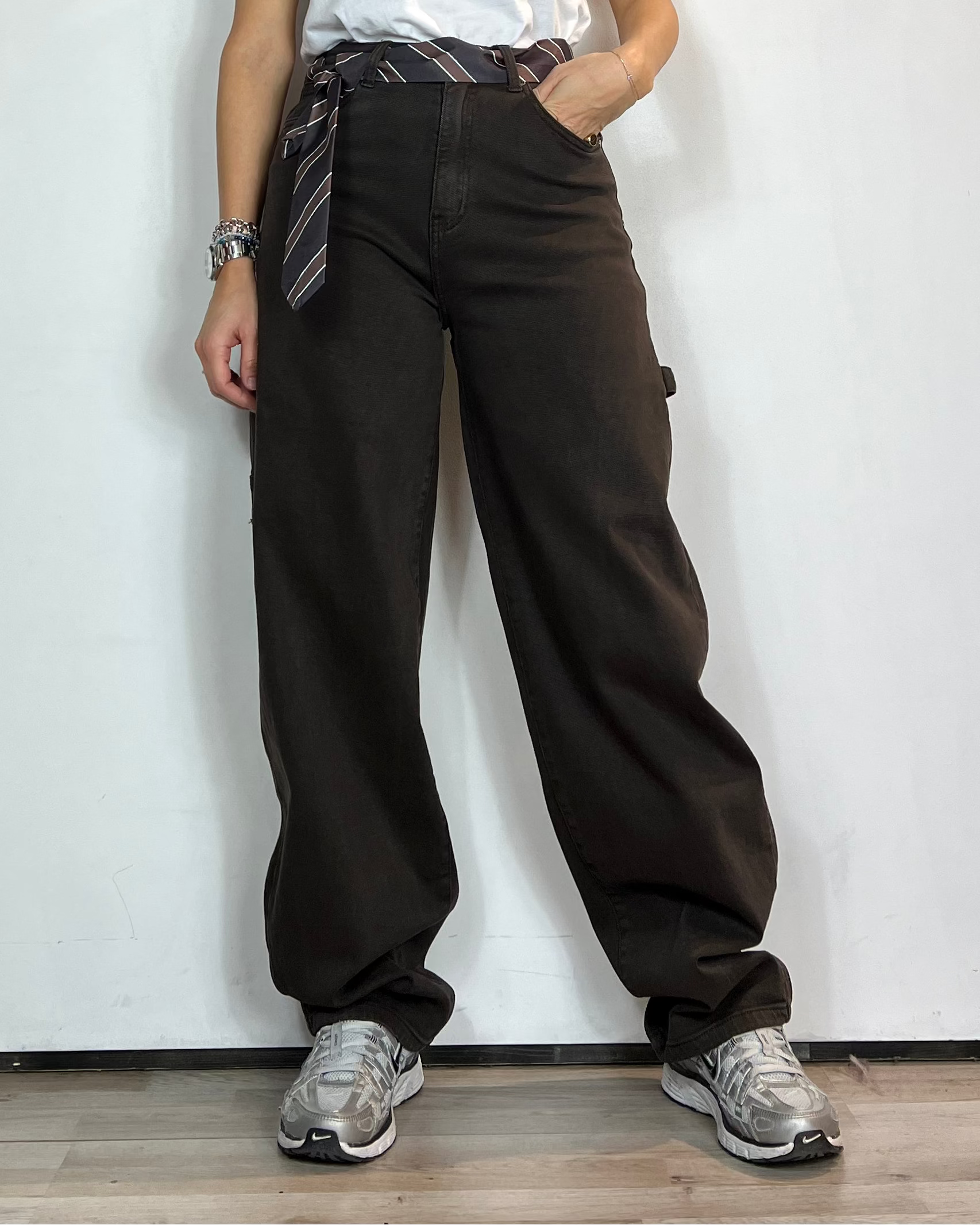 Jeans Worker Marrone Civico Uno