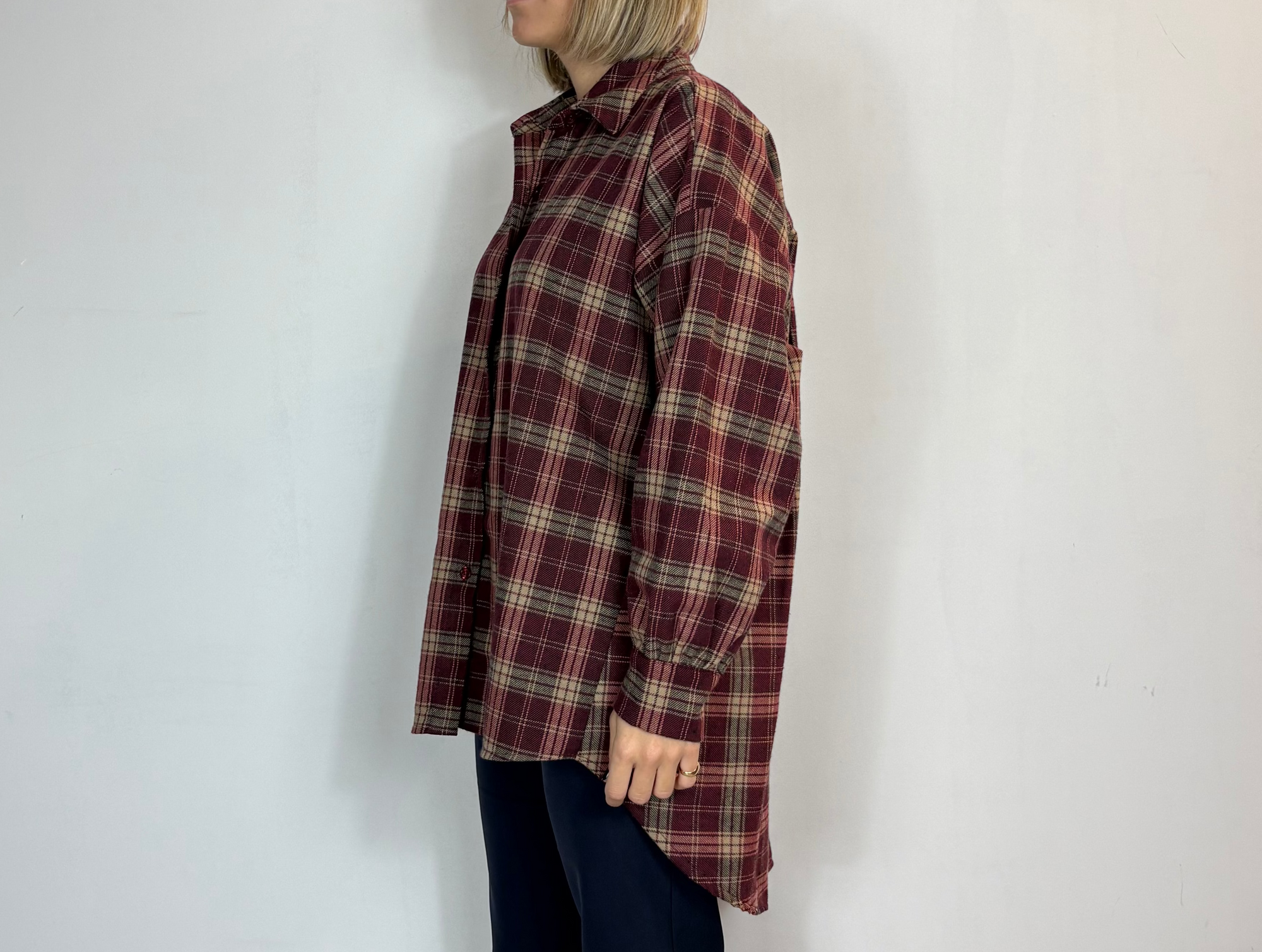 Camicia Flanella Bordeaux Moove
