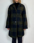 Cappotto Quadri Verde Moove Outlet