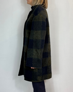Cappotto Quadri Verde Moove Outlet