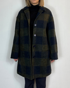 Cappotto Quadri Verde Moove Outlet