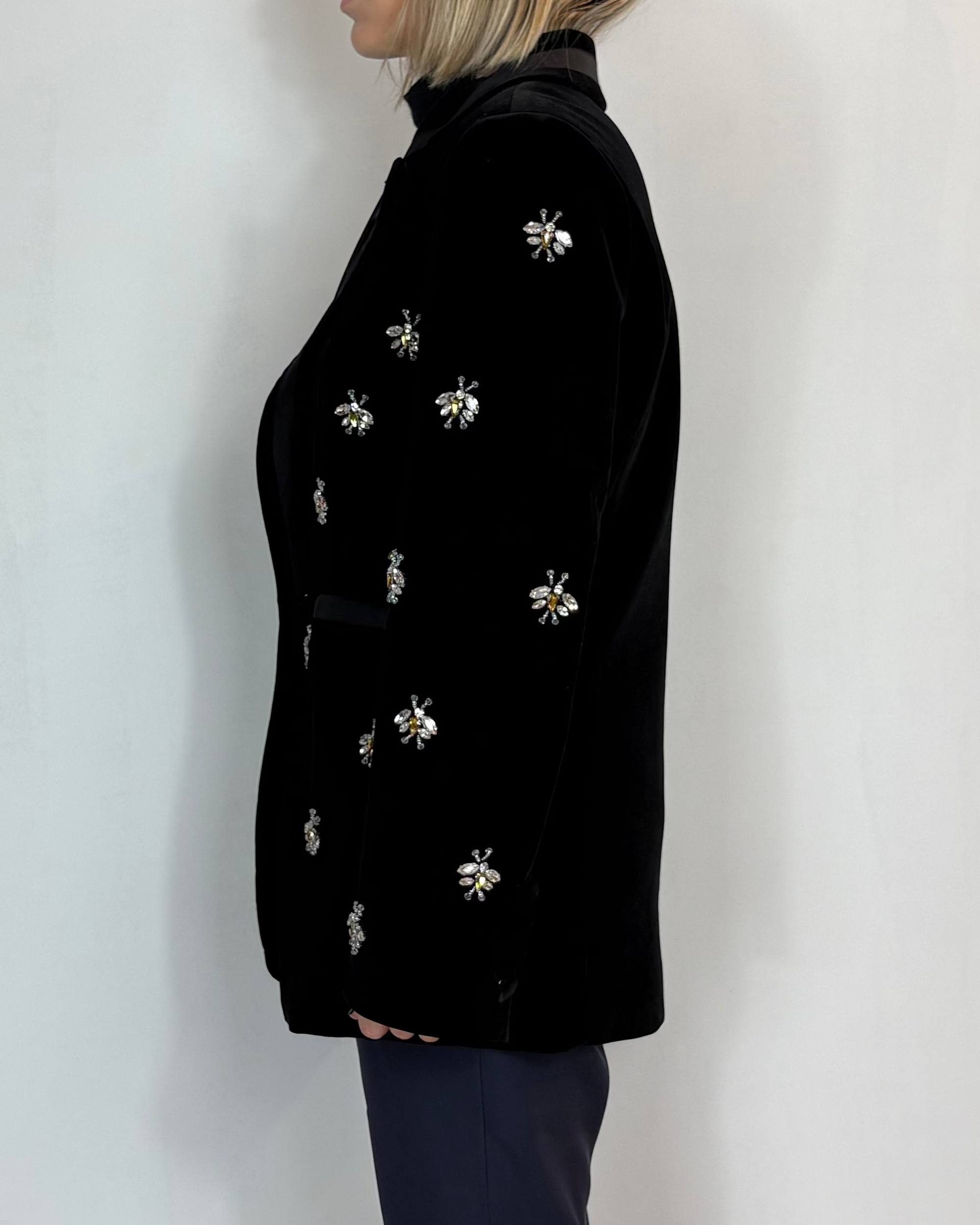 Giacca Velluto Applicazioni Civico Uno