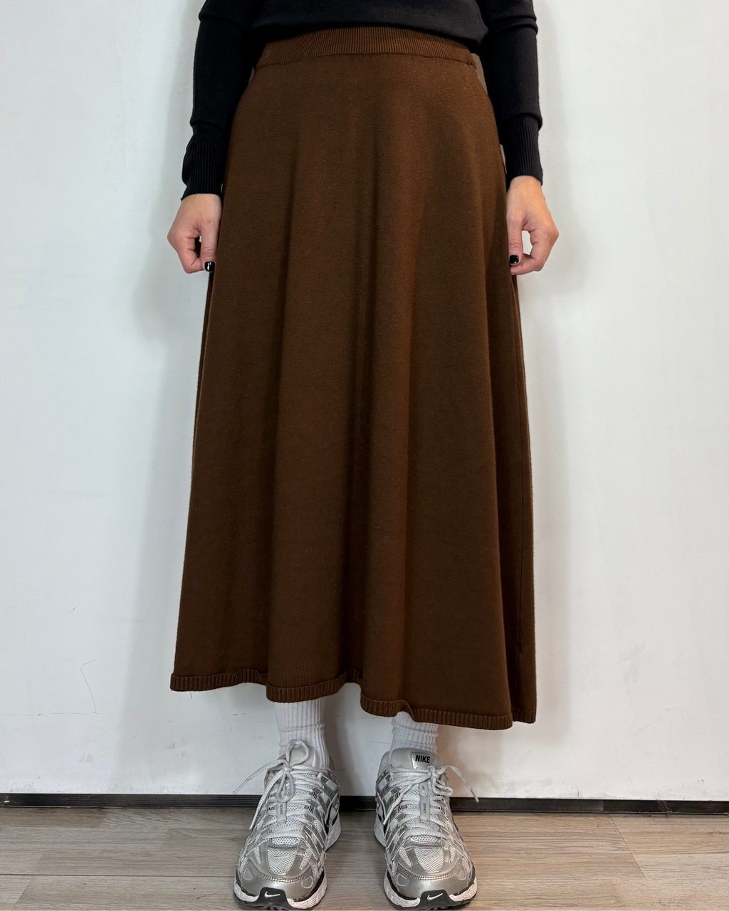 Gonna Viscosa Marrone Moove