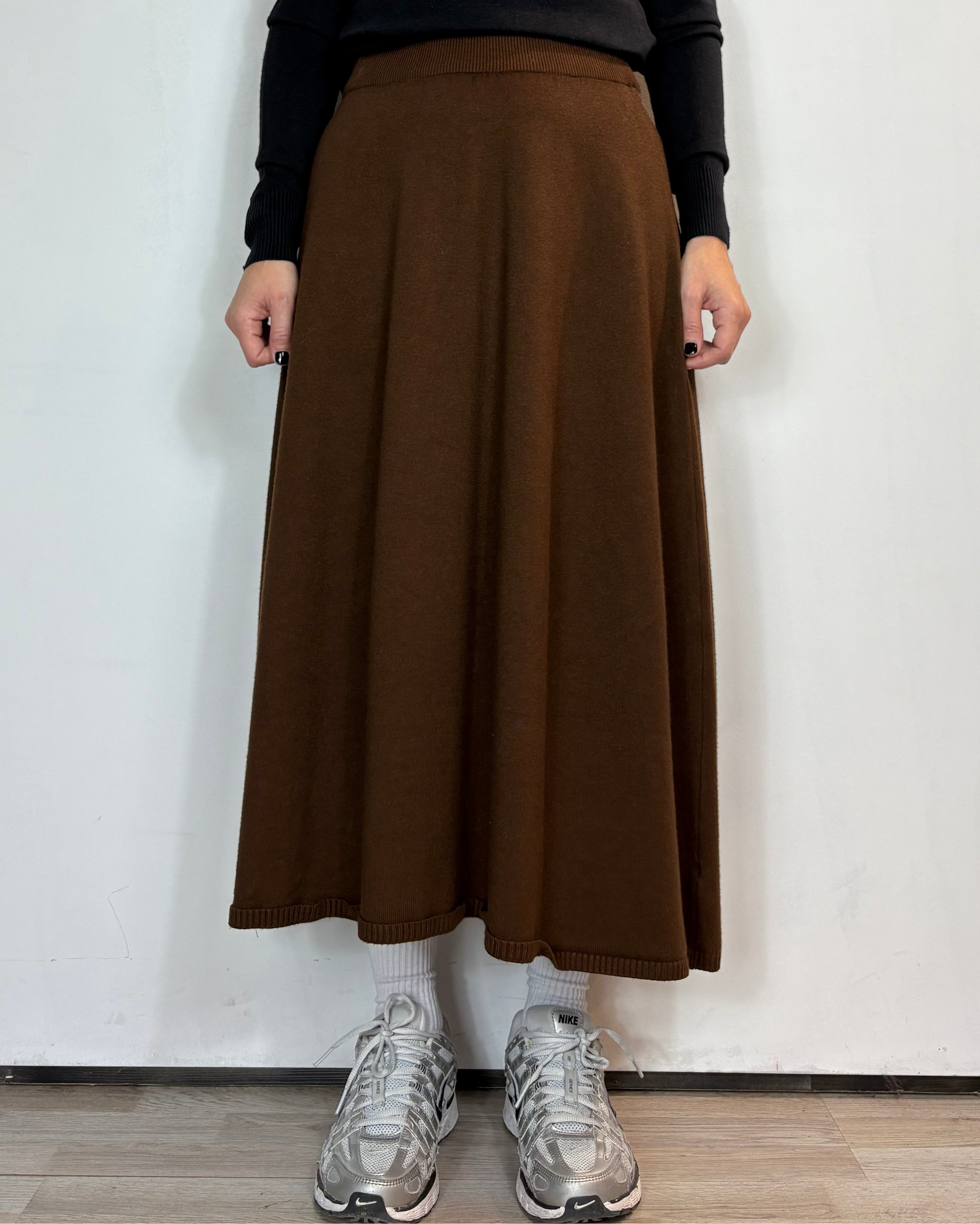 Gonna Viscosa Marrone Moove